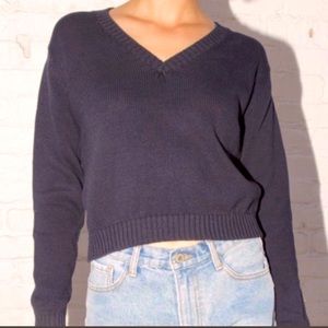 Brandy Melville knit v-neck sweater